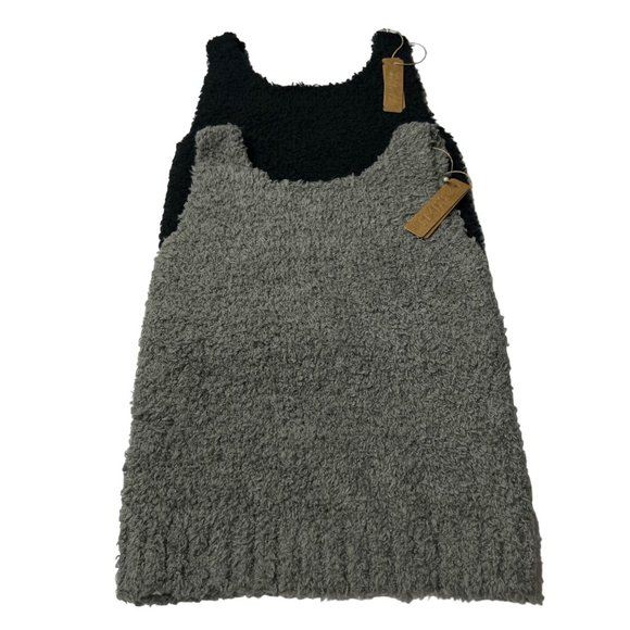 SKIMS Cozy Knit Tank Top Lot of 2 Smoke Onyx Girls 6/7 - Picture 16 of 16